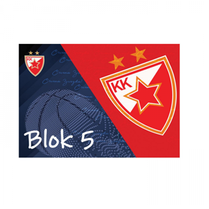 KK Crvena Zvezda blok za crtanje br.V