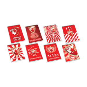 KK Red Star note block A7 spiral 50 sheets
