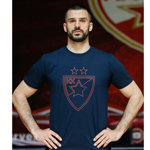 BC Red Star T-shirt coat of arms - navy blue-1