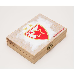 KK Crvena Zvezda vodene i voštane bojice SET + gumica, rezač-3