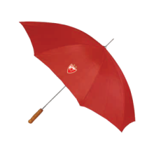 BC Red Star umbrella red with oval handle